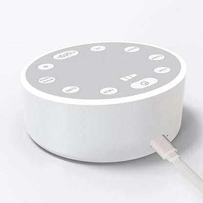 Vit brus maskin med lampa & timer – sömnhjälp för baby & vuxna